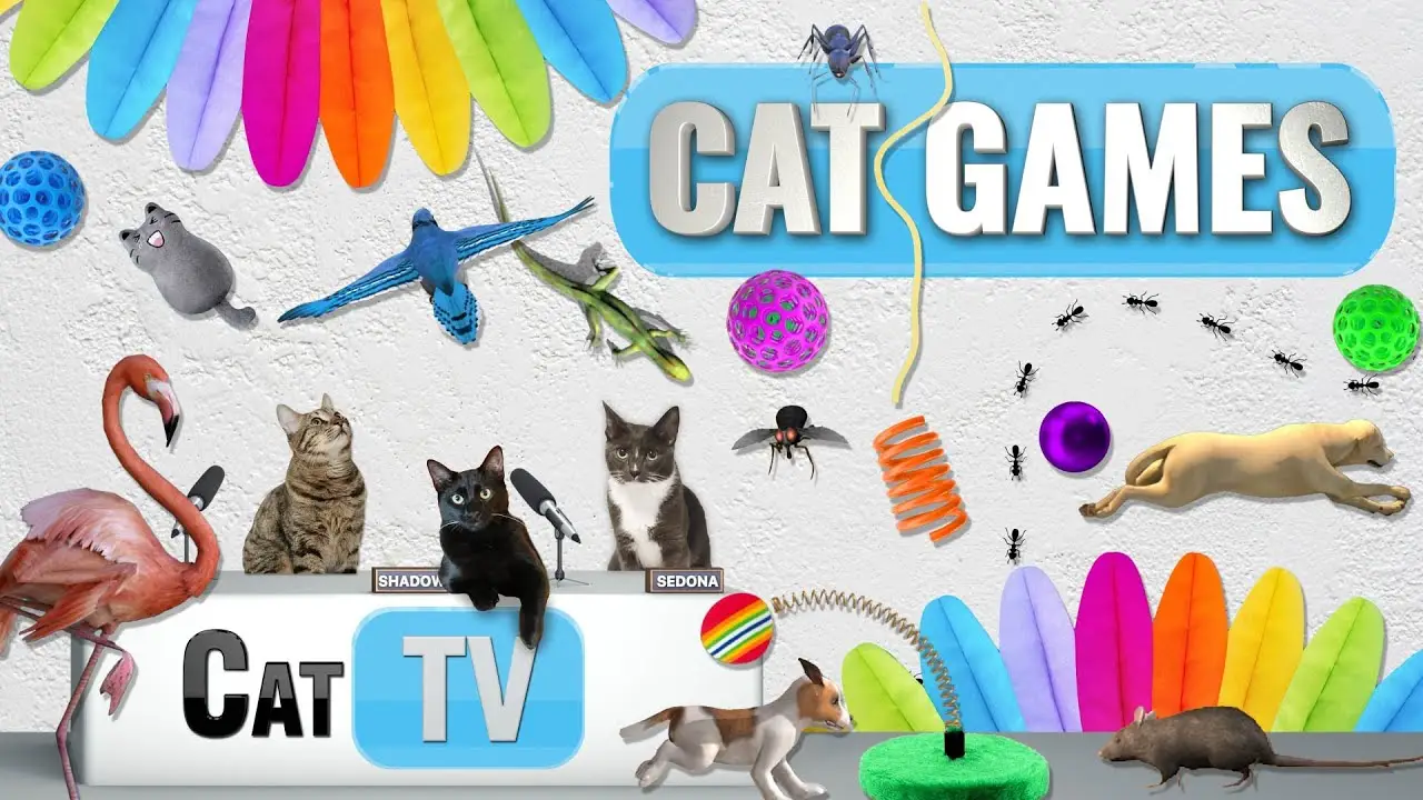CAT Games | Ultimate Cat TV Compilation Vol 43 | 2 HOURS 🐝🐞🦋🦎🦜🐜🐭🧵