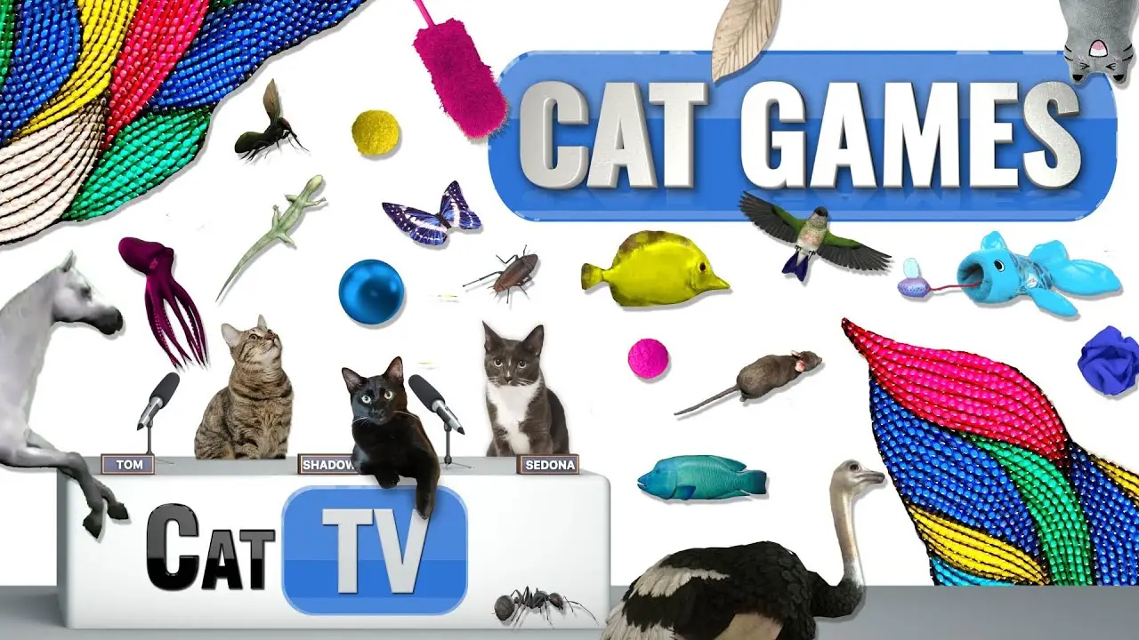 CAT Games | Ultimate Cat TV Compilation Vol 51 | 2 HOURS 🐝🐞🦋🦎🦜🐜🐭🧵